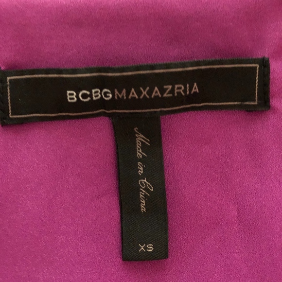 BCBG SILK COLOBLOCK DRESS - Picture 3 of 4